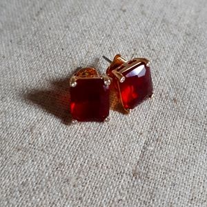 Lauren Ralph Lauren Goldtone & Crystal Earrings